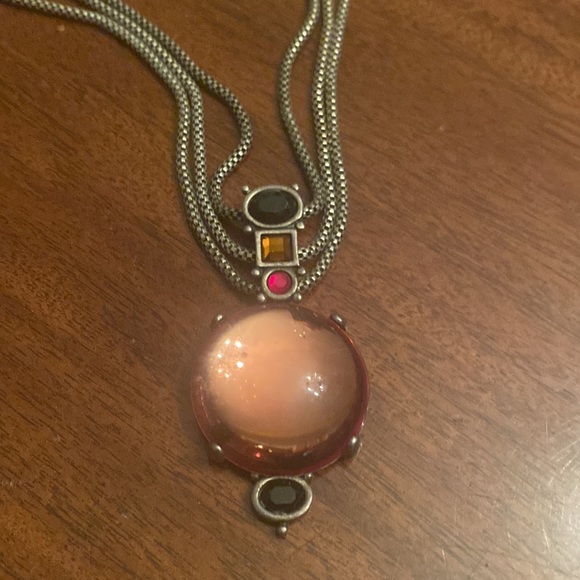 Chicos multi strand necklace with pendant. Adjustable clasp. - Picture 6 of 7